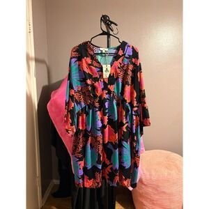 Easel Black Oversize Casual Dress Sz 2X